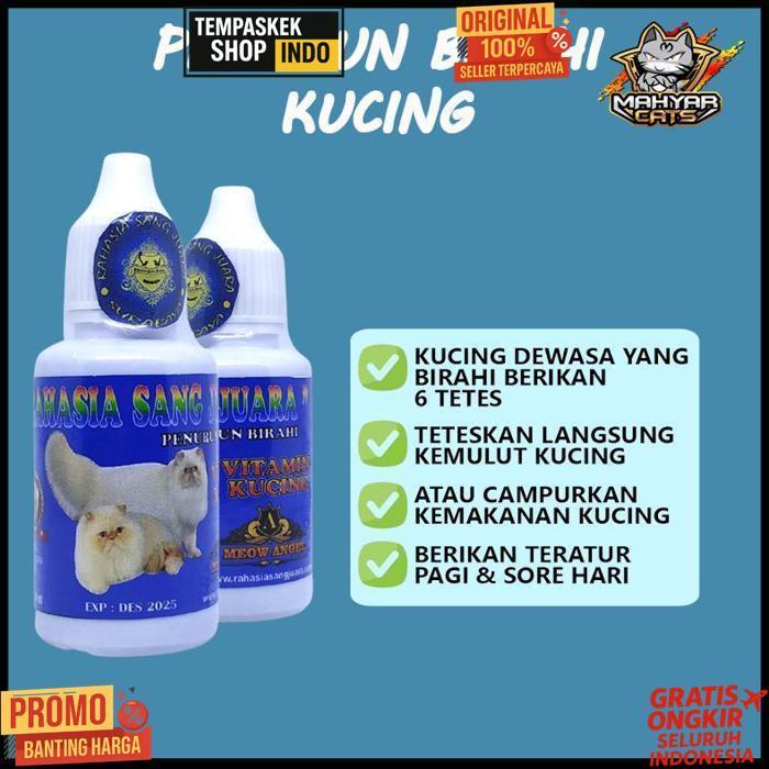 Berkualitas Obat Penurun Birahi Kucing Betina Dan Jantan
