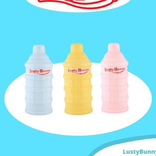 LUSTYBUNNY MEDIUM MILK POWDER CONTAINER TAKARAN SUSU 4 SUSUN NEW