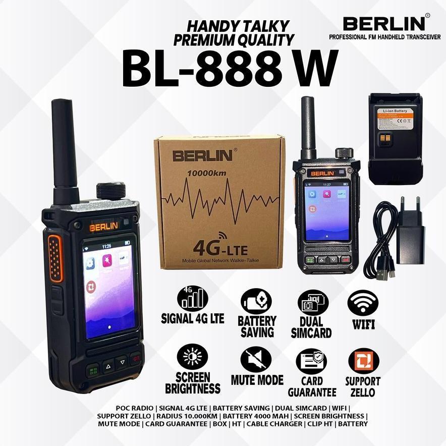 HT POC 4G BERLIN BL-888 W Simcard | Wifi | Support Zello Type C
