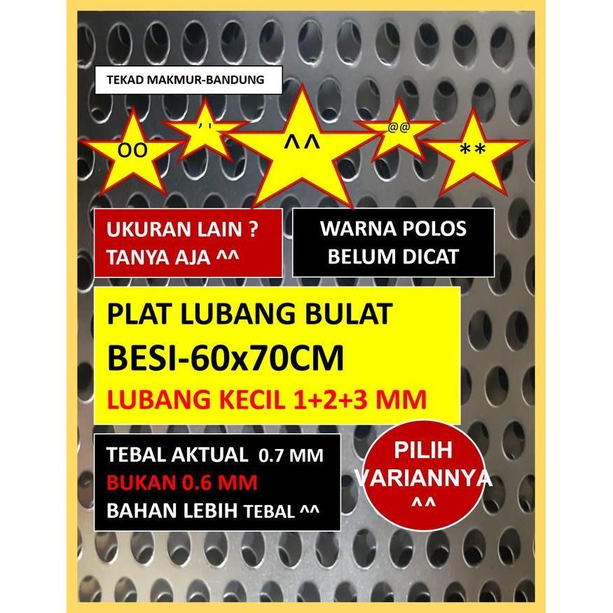 TERMURAH - Plat Ram Speaker - Lubang Bulat Kecil 60x70 - Grill Speaker