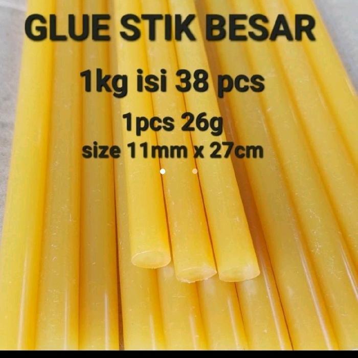 isi refill lem serba guna tembak bakar hot glue gun stick besar stik glue stik warna kuning besar cm