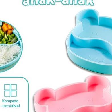 DADAWARD PIRING MAKAN SILIKON BAYI PERALATAN MAKAN LATIHAN MAKAN ANAK-ANAK PIRING BUAH BAYI PIRING M