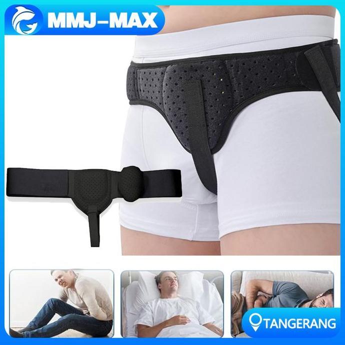 YOUEI Sabuk Hernia Pria/Hernia Belt Breathable/Sabuk Supporter Hernia