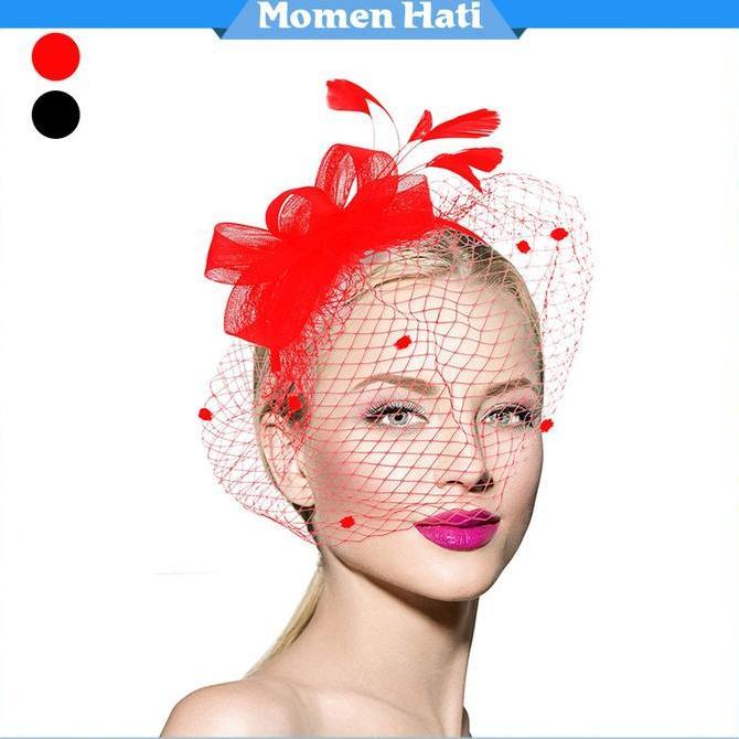 SHISHIO Hiasan Rambut Pesta / Dekorasi Pengantin / Topi Kecil / Aksesoris Bulu Untuk Kepala