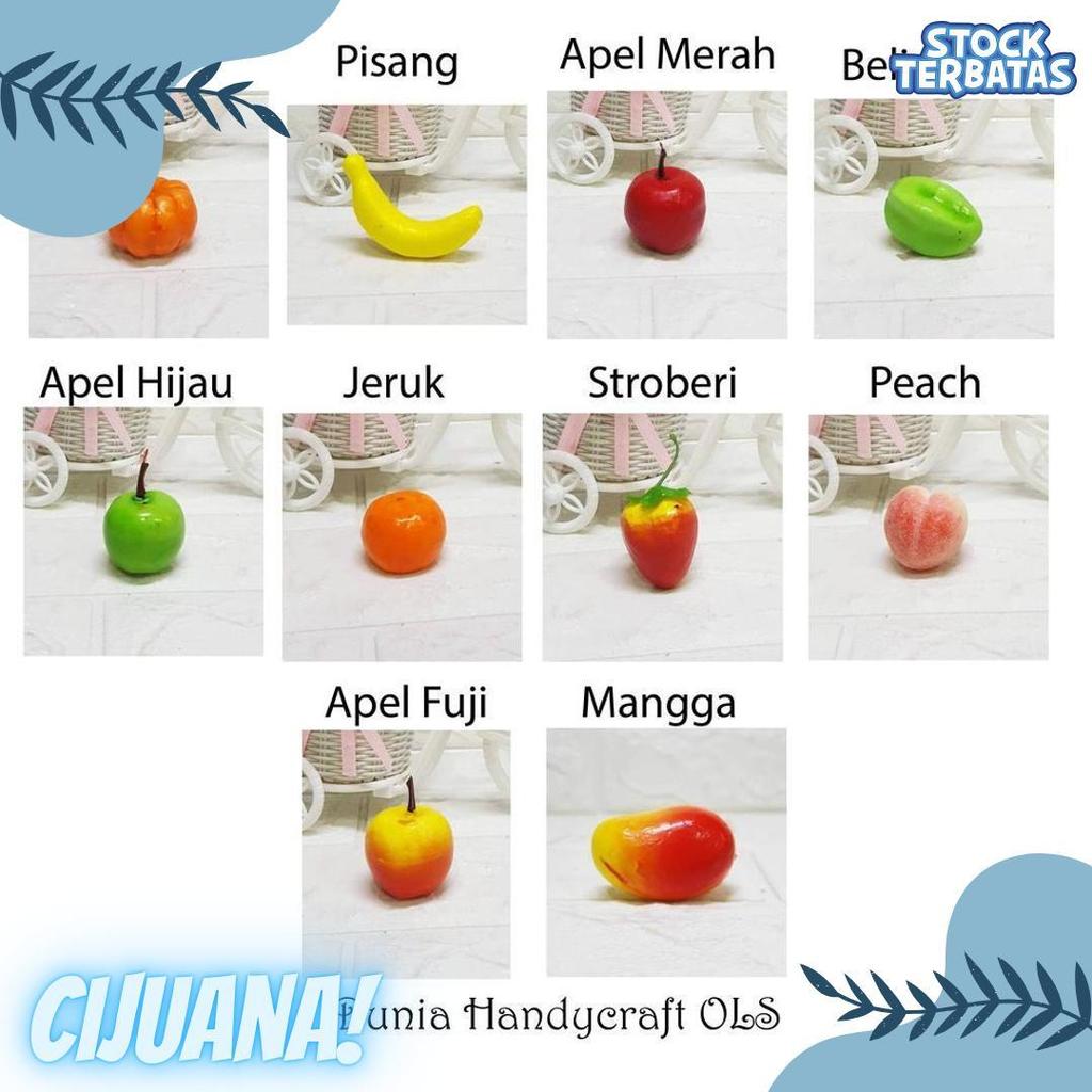 Cusss Serbu! Miniatur Aneka Buah Imut Hiasan Pajangan Dekorasi Buah Mini Imitasi
