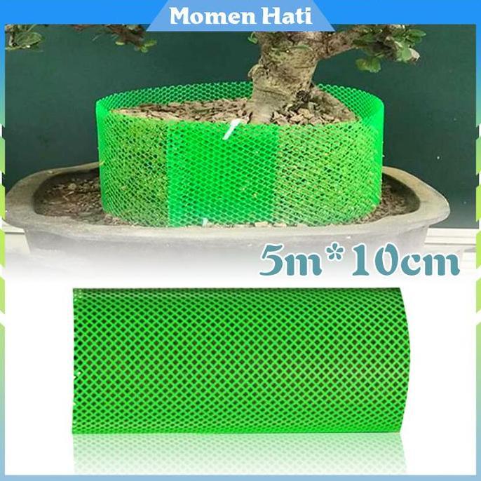 SHISHIO Alas Lubang Jaring Plastik Bawah Pot Bunga / Waring Plastik Tinggi Tanaman Pot