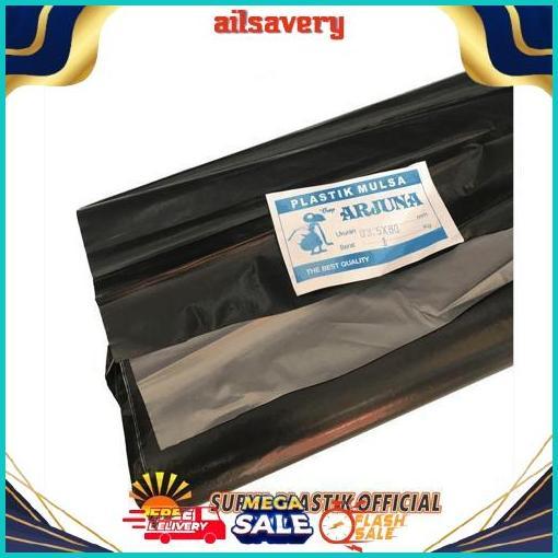 Top Seller Plastik Mulsa Hitam Perak Tebal 08 Lebar 200 Cm Kemasan 1Kg