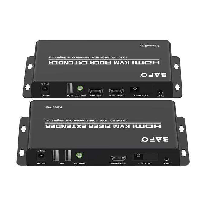 BF 377 BAFO HDMI KVM Extender Over Single FO 20km Optik/Optic
