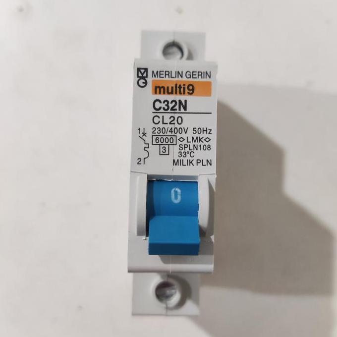 Promo MCB MG Merlin Gerin Biru Multi9 20A, 25A, 32A, 40A Ampere COD