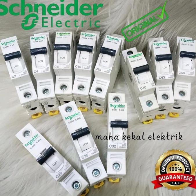 Promo MCB 1phase Schneider 1p 10a Acti9 ic60n A9F74110 mcb schneider 10 ampere mcb schneider 1phase 
