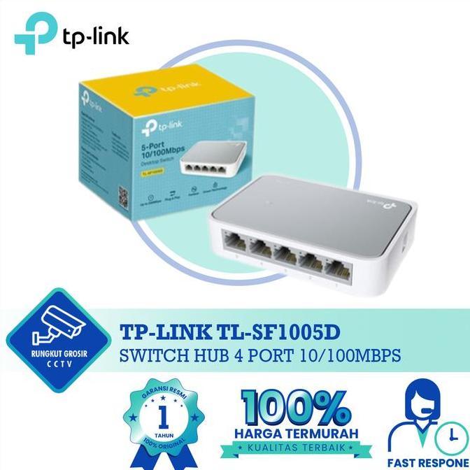 TP Link Switch Hub 4 Port TP-Link TL-SF1005D 10/100Mbps