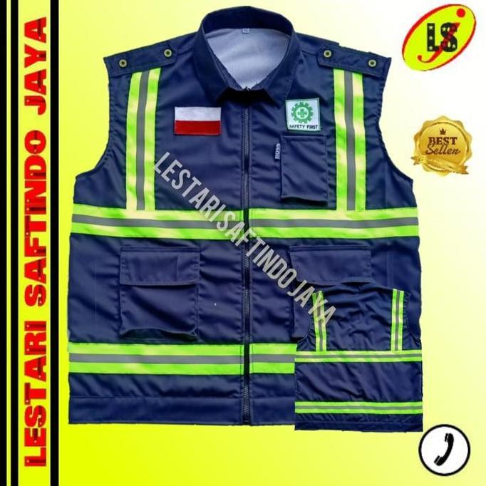 ROMPI SAFETY BIRU DONGKER/ROMPI SAFETY KERAH/ROMPI SAFETY PROYEK Promo Premium