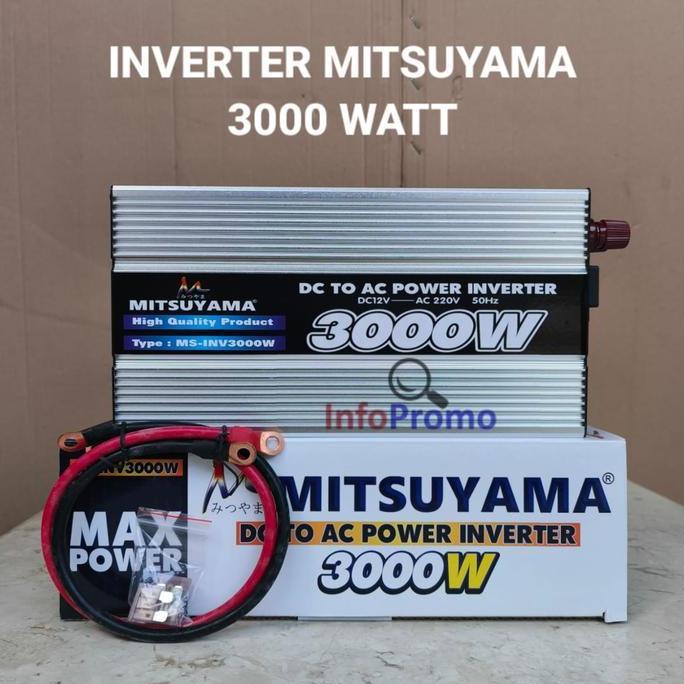 Power Inverter DC to AC 3000 Watt Inverter Mitsuyama 3000W MS-INV3000
