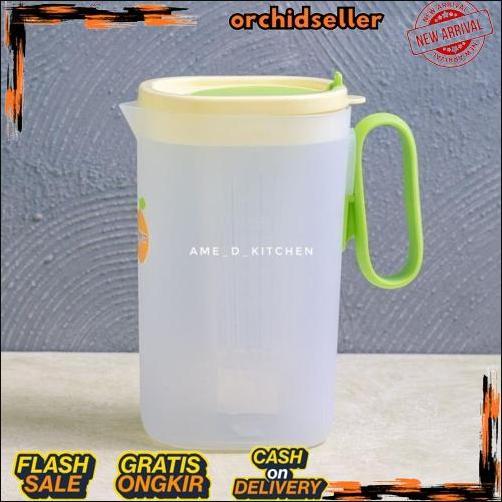 Flash Sale Teko Kan Air + Saringan Bening Tutup Hijau Kap 3042/ Kat 3043 Golden Sunkist