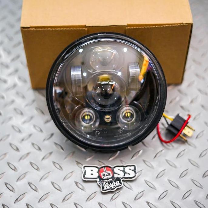 Headlamp LED Daymaker with DRL Vespa LXV