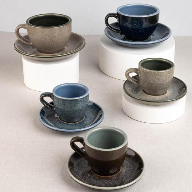 Brewsuniq Translucent Coffee Cup Espresso Cangkir Kopi Cafe Coffee Specialty Cups Mug Gelas Cangkir 