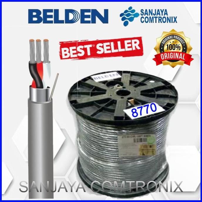 BELDEN 8770 Electronic, 3 Conductor 18AWG (16x30) Tinned Copper, PE