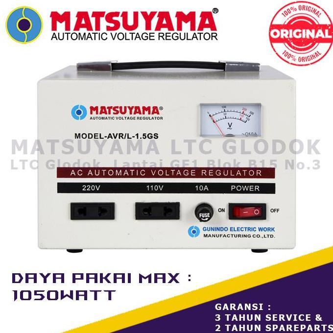 Stabilizer Listrik Stavolt Voltage Regulator Matsuyama 1500 Watt