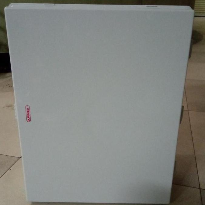 "Box Panel Plastik ABS 400x600x220 Abu-abu + Base Plate Durabox"