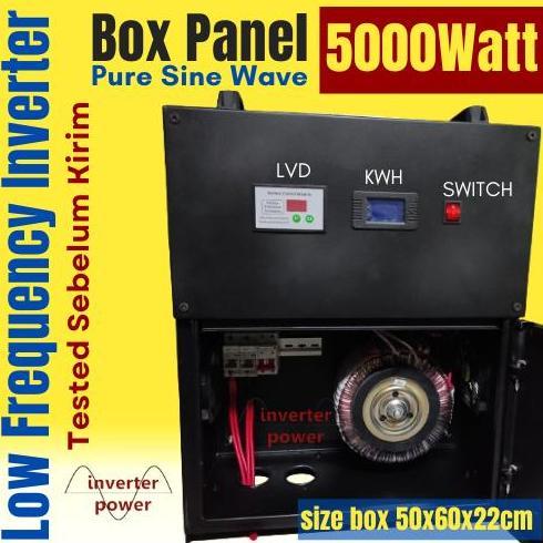 Box panel inverter lengkap trafo 5000 W pure sine wave 5000w