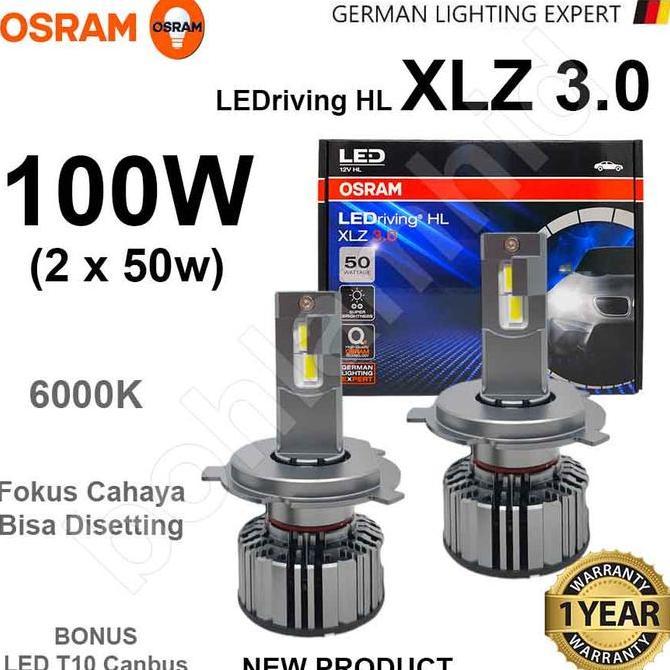 LAMPU LED NEW BRIO OSRAM XLZ 3.0 100W LEDriving HL Bohlam Headlamp H4 Foglamp H11 Garansi Osram