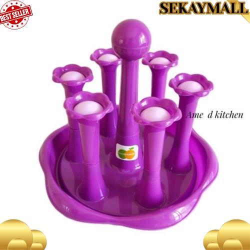 Bigpromo Tempat Gelas 6 Pcs Tg 1037 Golden Sunkist