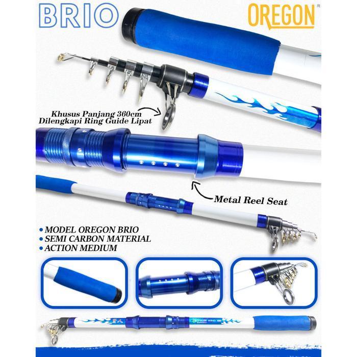 Joran Pancing Antena Oregon Brio Kuat Untuk Danau Waduk Sungai Laut Dan Pasiran Termurah Best Qualit