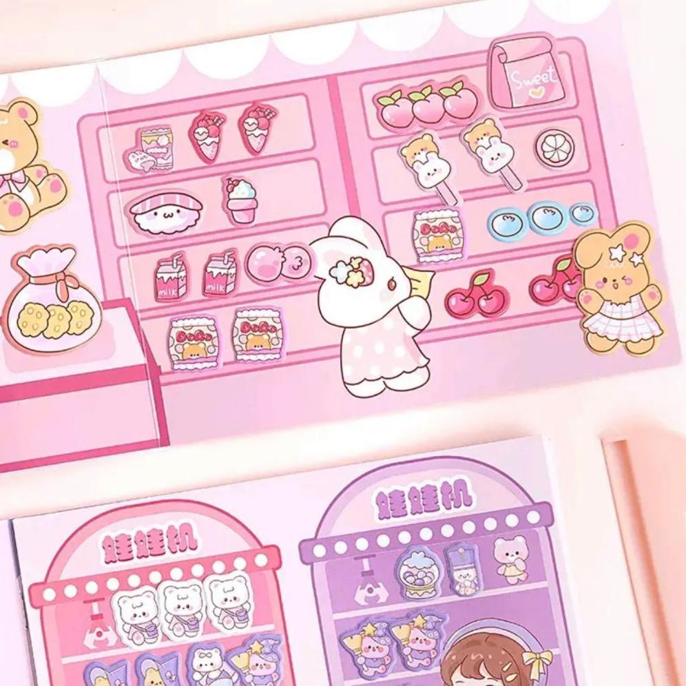 Buku Diy Landscape Sticker Home Rumah Aqiao Lucu Stiker Ruangan Baru