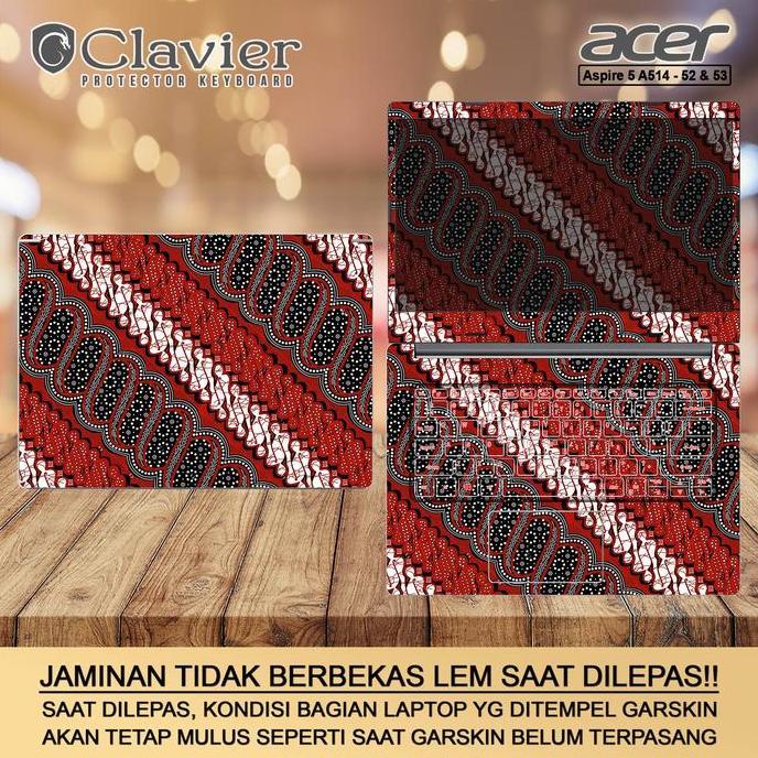 Cover Garskin Laptop Acer Aspire 5 A514-52K-307L 30W8 319P 31VK Bening