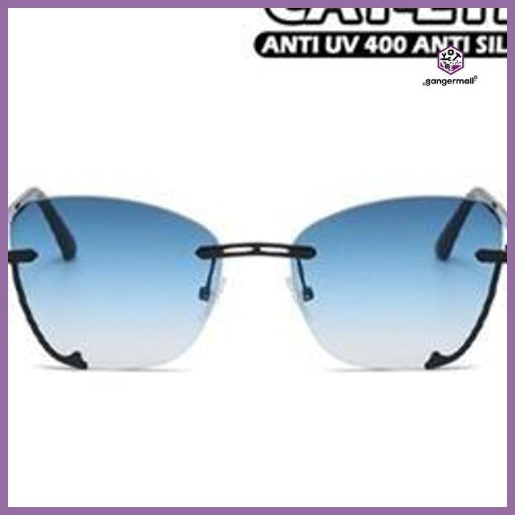 (GLASSES) GENTLE FAWN SUNGLASSES KACAMATA HITAM METAL ANTI UV STYLE CAT EYE 2825 SIAP KIRIM