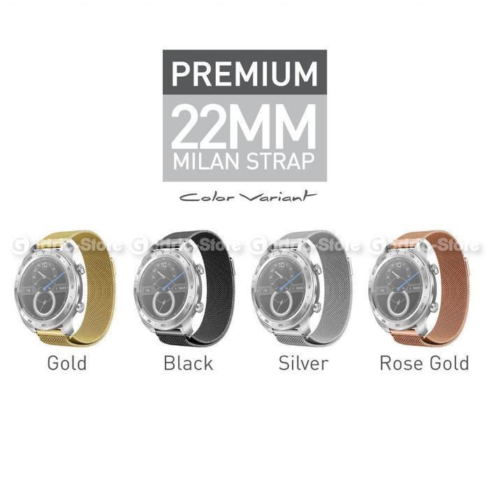 Stainless Milan Strap 22Mm For Amazfit Gtr 2 3 4 / Mi S1 / Huawei Gt2 Gt3 Gt4 Gt5 Gt6 46Mm / Honor G