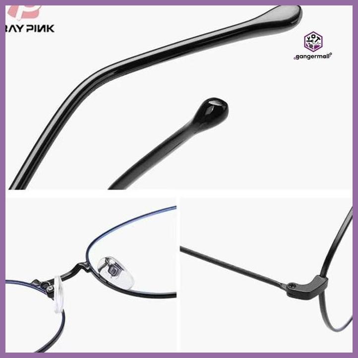 (GLASSES) CHOSKIE KACAMATA ANTIRADIASI BLUERAY PHOTOCROMIC 2IN1 OVAL METAL 6037 PACKING AMAN