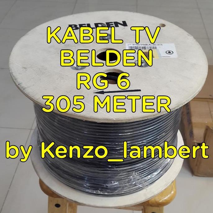 Kabel Coaxial Rg 6 Belden 9116S Ori / Rg 6 Belden / Belden / Kabel Tv
