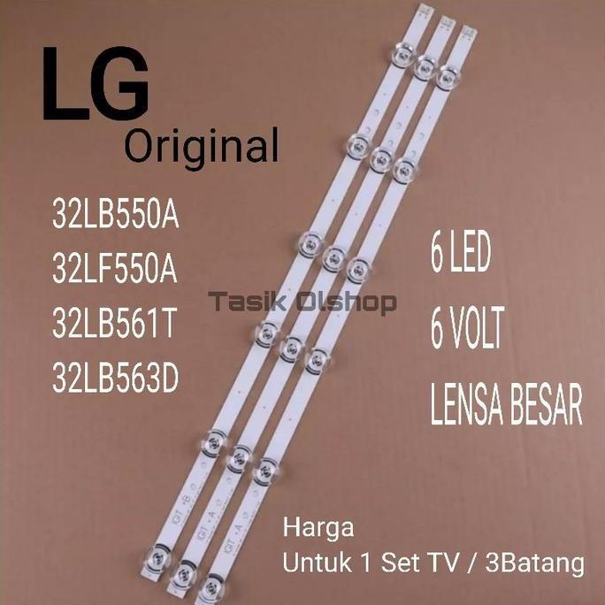 New- BACKLIGHT TV LED LG 32 Inch 6K 6V LAMPU 6V 6 KANCING LED LG