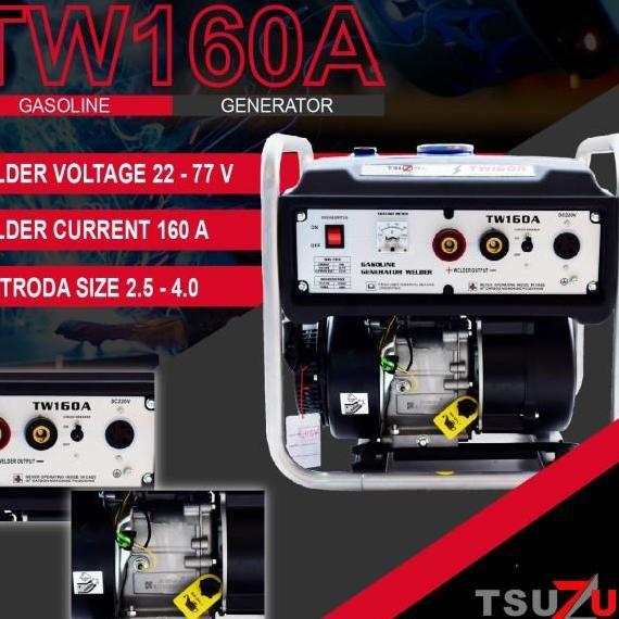GENSET LAS BENSIN TSUZUMI TW160A 160 AMPER 1 WATT