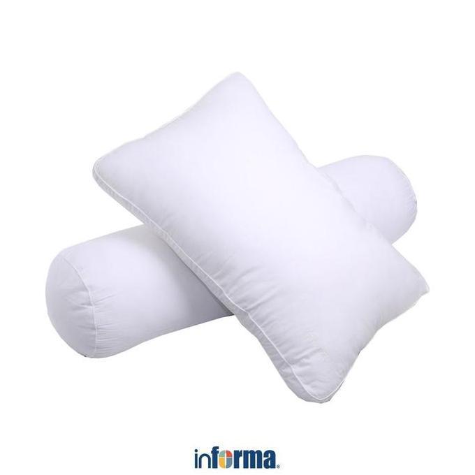 INFORMA SET 2 PCS BANTAL & GULING DACRON - PUTIH