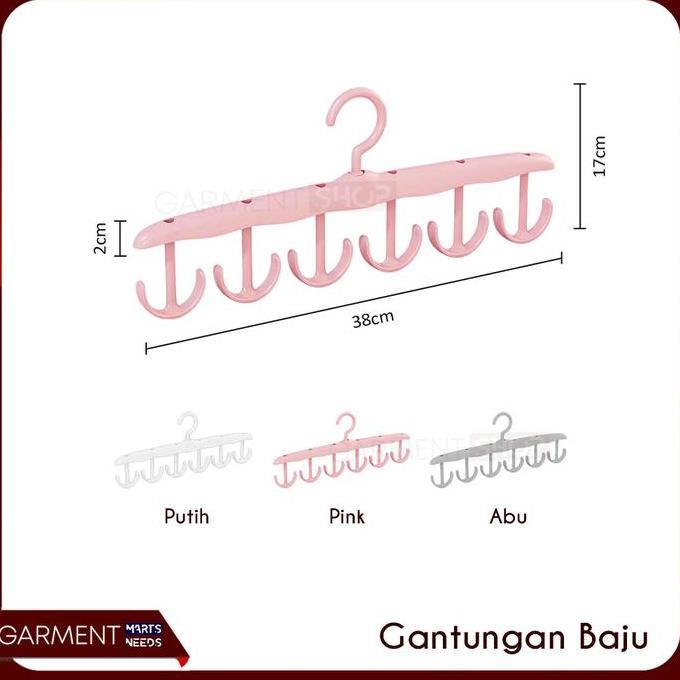 Hanger Cabang Pakaian Baju Celana Topi Inner Wear Organizer Lemari Jemuran Walking Closet Laundry Ro