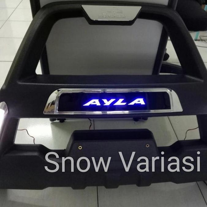 Tanduk / bumper depan Ayla with LED