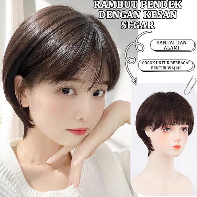 Wwanita Full Kepalawrambut Pendetanpa Poni Dailywkorean Natural Wanitawrambut Wanita Pendependekramb