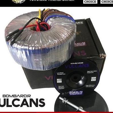 TRAFO VULCAN 20A CT 62V BOMBARDIR TRAVO VULCANS TOROID 20 A DONUT BELL