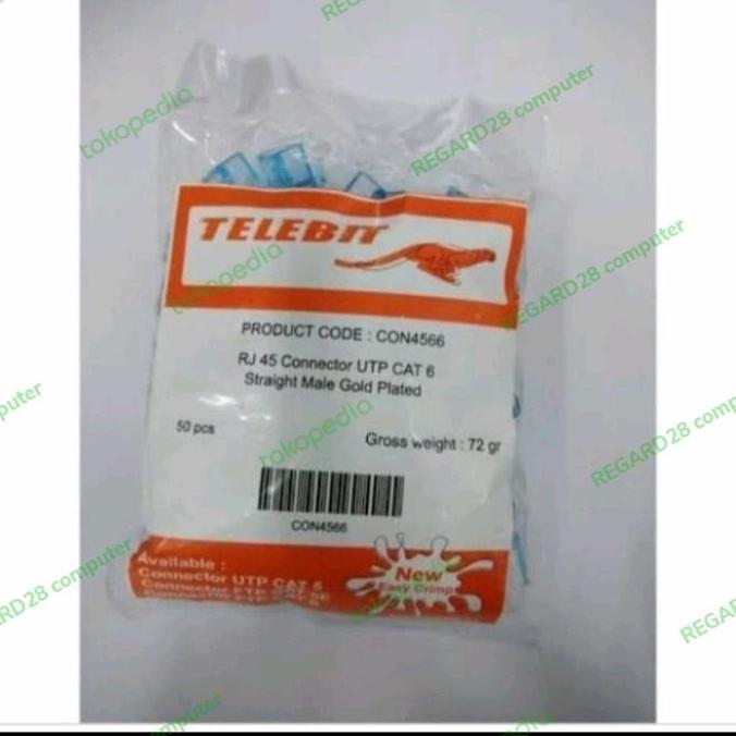 RJ45 RJ 45 Telebit cat.6 cat. 6 Blue