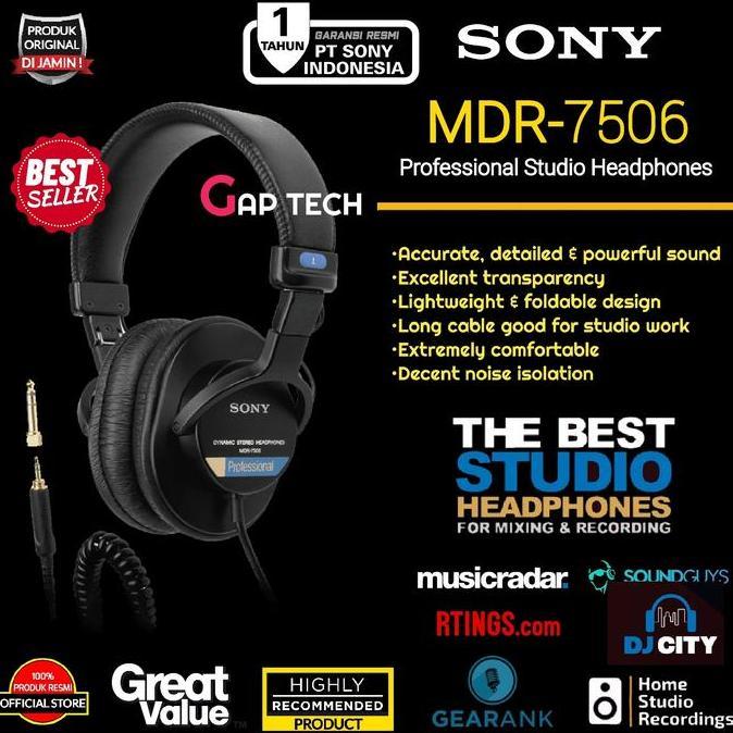 Sony MDR-7506 / MDR7506 / MDR 7506 Professional Studio Headphones