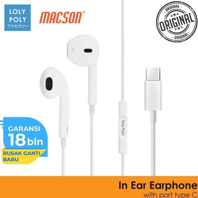 Lolypoly Earphone Type C Connector With Mic