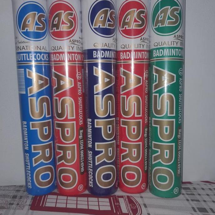 New- Shuttlecock Kok Badminton Cock Bulutangkis Aspro Biru Tua Original