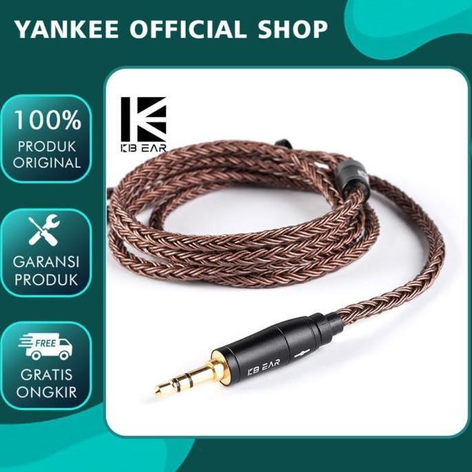 KBEAR 16 Core Earphone IEM Upgrade Cable Pure Copper Kabel IEM