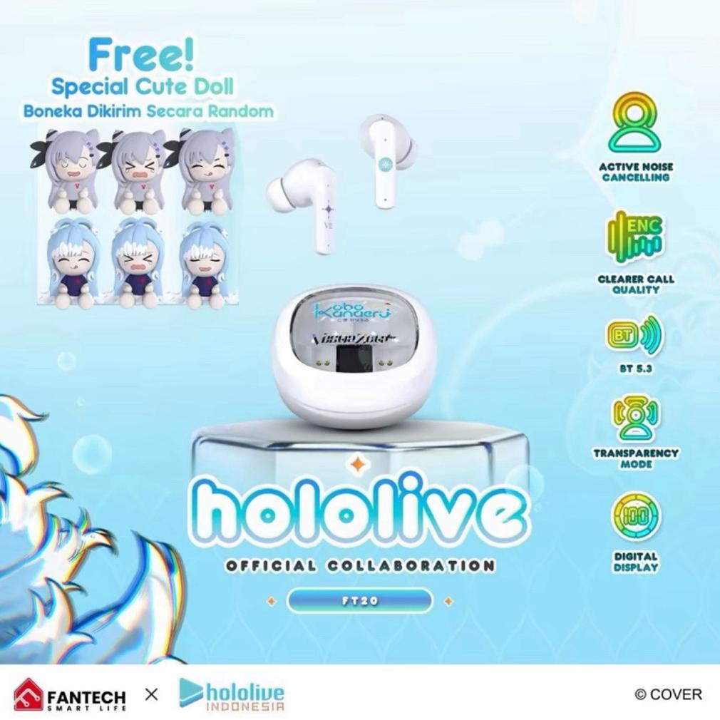 FANTECH x HOLOLIVE EXCLUSIVE COLLABORATION TWS GROOVE ANC FT20 Kobo Kanaeru & Vestia Zeta Limited Ed