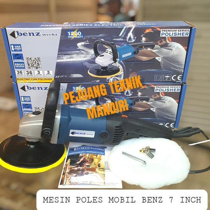 BEAM MESIN POLES MOBIL BENZ 7 INCH / POLISHER BENZ 7" BZ 8207 / BENZ BZ8207