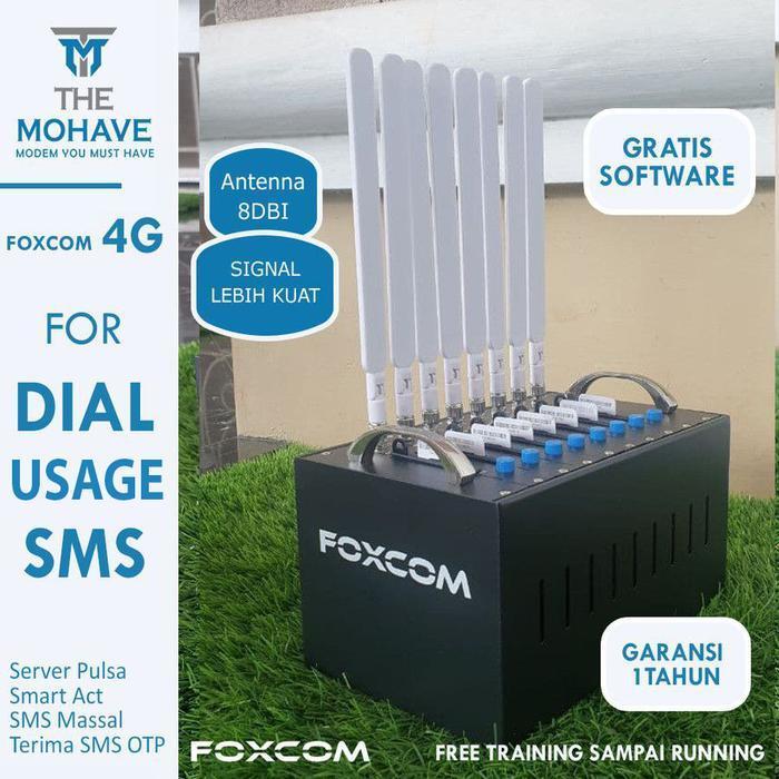 Modem Foxcom 8 Port 4G Usage Used Data Kuota Internet 8Sim Sekaligus Termurah Best Quality 100% Orig