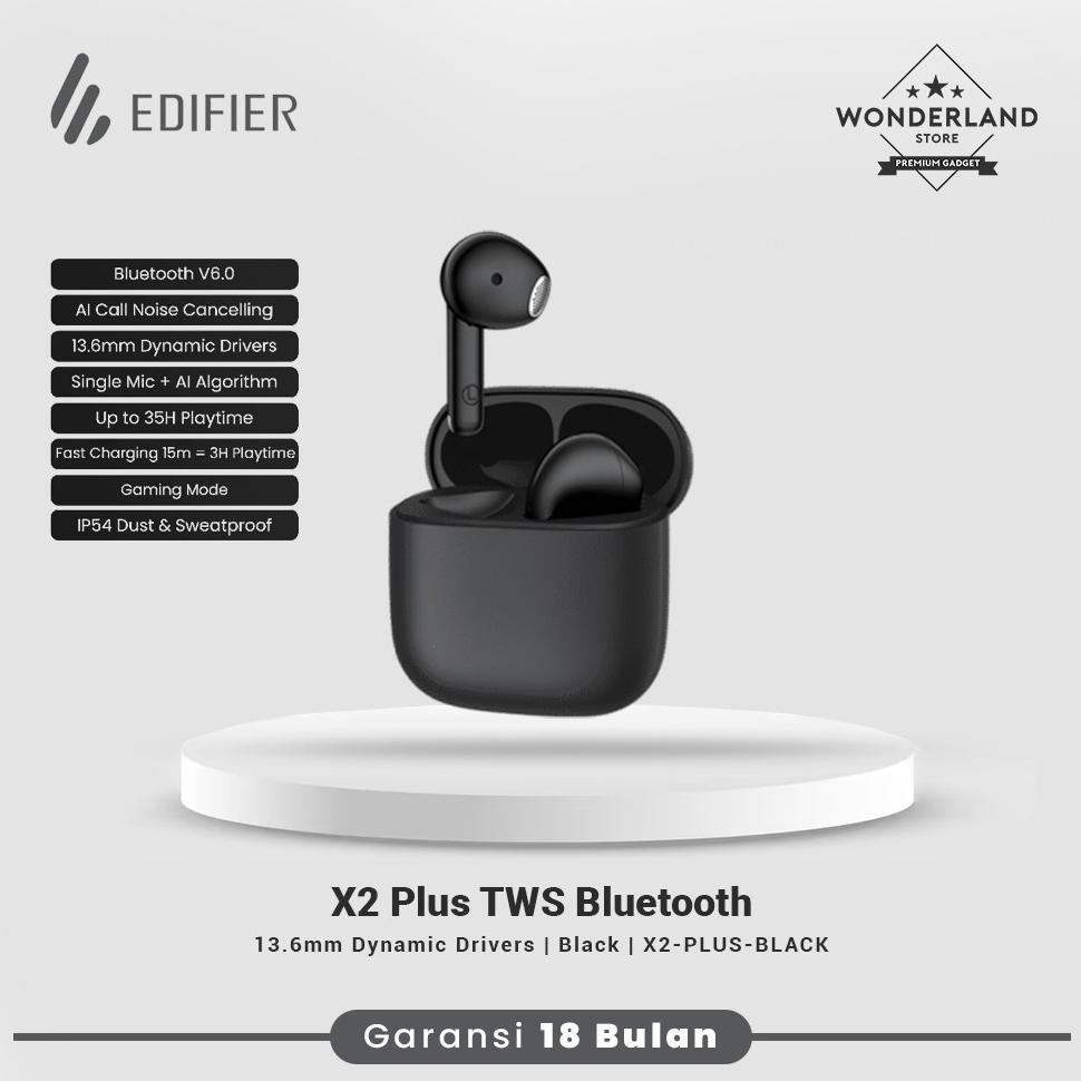 Edifier X2 Plus TWS Bluetooth 6.0 True Wireless Earbuds Low Latency IP54 Waterproof
