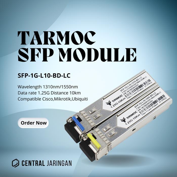 Tarmoc Sfp-1G-L10-Bd-Lc | Sfp 1G Bidi 10Km | Sfp 1G 10Km Single Mode Terlaris Best Quality 100% Orig